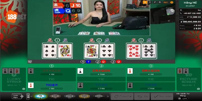 <em>Trò chơi Rồng Hổ có cách thức chơi rất đơn giản tại sảnh Casino 188BET.</em> Trò Chơi Rồng Hổ 188BET - Nơi Giải Trí Bài Bản Tốt Nhất 2